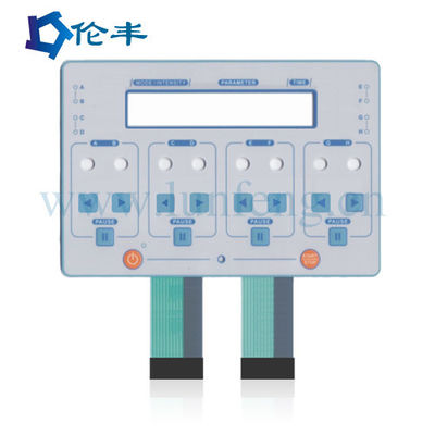 좋은 가격 100만 번 수명과 PMMA 백색 LED 막 키패드 온라인으로