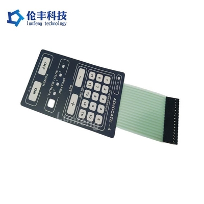 좋은 가격 가전용 플랫 PET 멤브레인 스위치 화이트/레드/그린/블루 LED 산업용 온라인으로