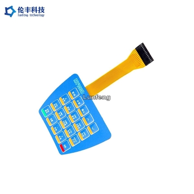 방수 IP67 FPC 멤브레인 스위치 맞춘 소광면 2.54 밀리미터 연결기