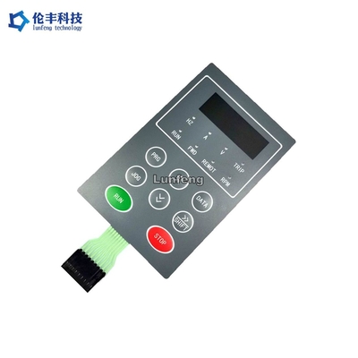 좋은 가격 LED 촉각으로 알 수 있는 멤브레인 스위치 키패드, 검은 LCD 창 메탈 돔 접촉 스위치 온라인으로