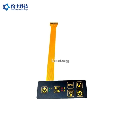 애완 동물 0.188mm 편평한 애완 동물 막 스위치 FPC 회로 광택이 없는 표면