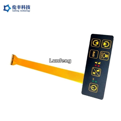 화려한 백라이트와 상징적인 LED를 가진 매트/글로시 커스터마이징 가능한 촉각막 스위치