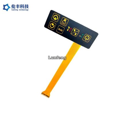 0.188 밀리미터 PET 1.0 밀리미터는 메탈 돔과 맞춘 막 키패드를 던집니다