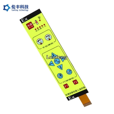 좋은 가격 전기 작동 전압 ≤50VDC PET 매트 F150 재질의 백라이트 막 스위치 온라인으로