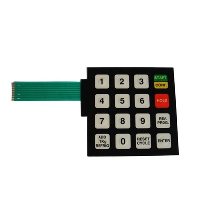 좋은 가격 IP65 보호 수준 2.54mm Pitch 및 흰색 LED 색상 LED 막 키보드 온라인으로