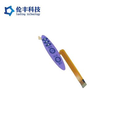 좋은 가격 매트 표면 PET 막 스위치 빨간색 색상 및 단열 저항 최소 100 메가 오름 제어 패널 솔루션 온라인으로