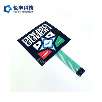 좋은 가격 작동력 160180g 평면 망막 키보드 지원 온도 범위 20C 80C 산업 제어판에 적합합니다 온라인으로