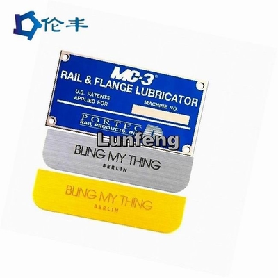 좋은 가격 Pantone 스테인리스 명판 3M 접착성 알루미늄 레이저 커트 금속 명판 온라인으로