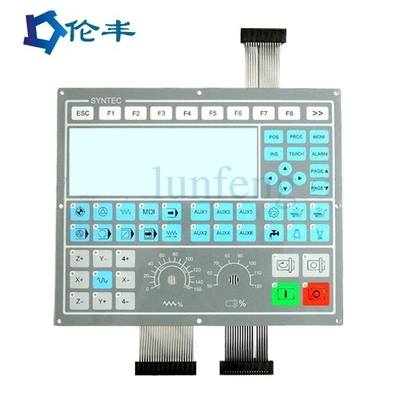 맞춤형 매트 표면 PET LED 망막 터치 스위치 흰색 빨간 녹색 파란색 LED