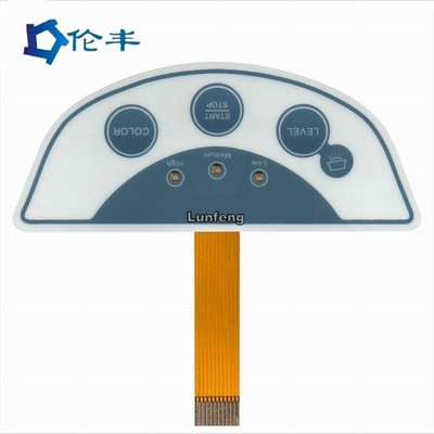 좋은 가격 FPC 막 촉감 금속 돔 스위치 3M 467 접착성 LED 주문 촉감 키보드 온라인으로