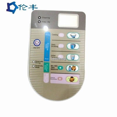 좋은 가격 그래픽 전면 패널 오버레이 LED LCD 창 멤브레인 푸시 버튼 스위치 온라인으로